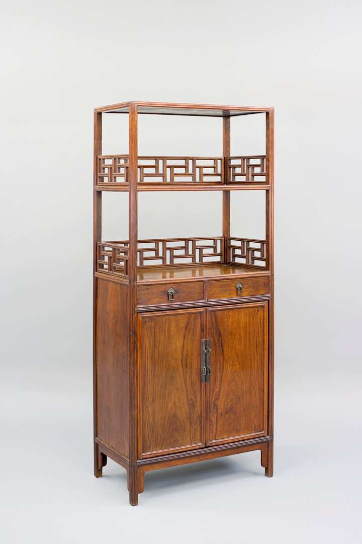 A Huanghuali Wood Book Cabinet
